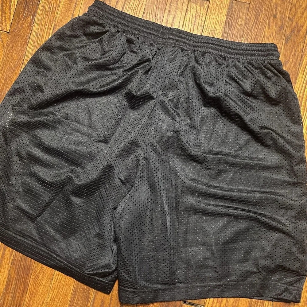 West Virginia University Sportek Shorts Size Medium Black Polyester Preowned